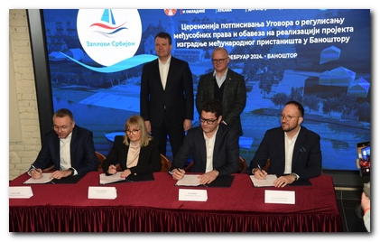Potpisan ugovor o izgradnji međunarodnog putničkog pristaništa u Banoštoru
