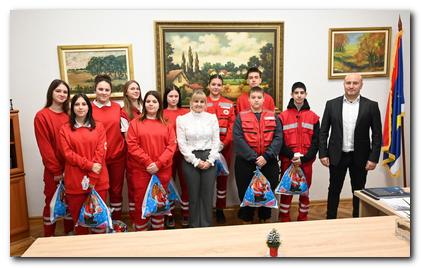 Novogodišnji prijem volontera Crvenog krsta u Opštini Beočin